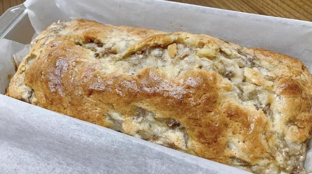 Photo, banana, pound cake, sweets, 