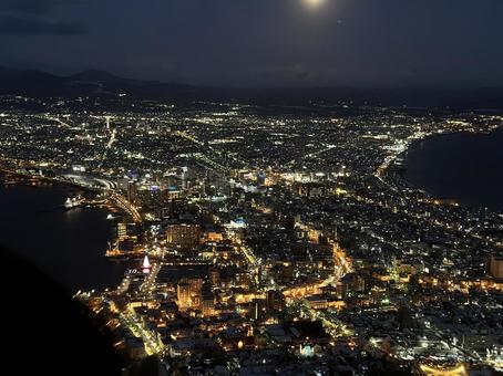 函館の夜景 函館の夜景 夜景,イルミネーション,函館の写真素材
