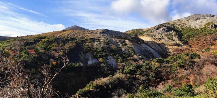 磐梯吾妻スカイライン(福島) 山,自然,紅葉の写真素材