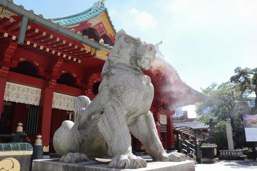 神田明神 狛犬,風景,神社の写真素材