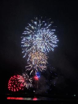 花火6 花火,はなび,夜空の写真素材