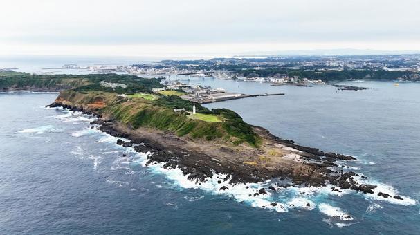 城ケ島公園 空撮 城ケ島公園 空撮 海,風景,自然の写真素材