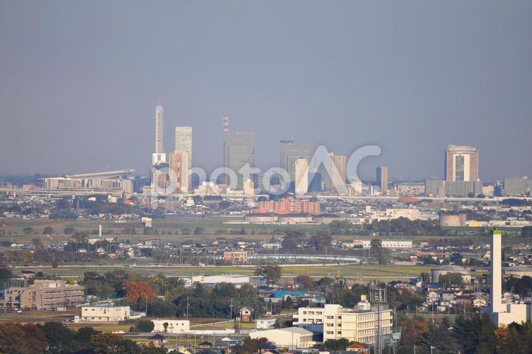 さいたま新都心（マンション27Fより） さいたま新都心,ビル,眺望の写真素材