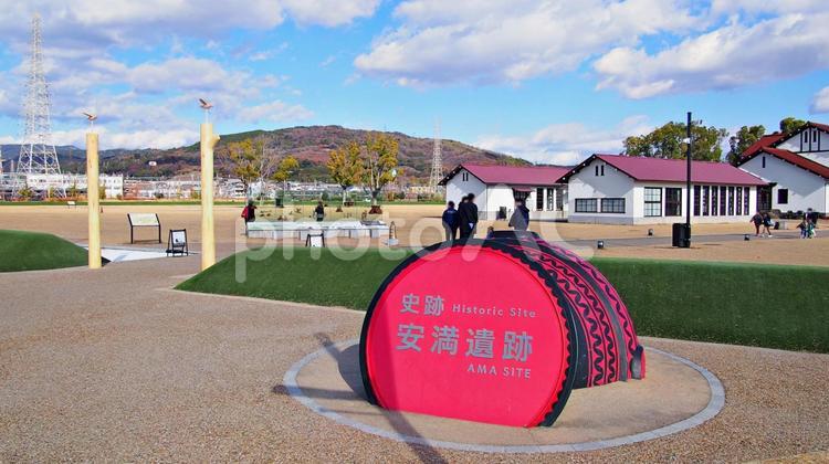 冬の安満遺跡公園にて 安満遺跡,遺跡公園,弥生時代の写真素材