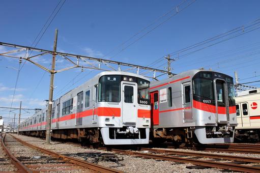 山陽電鉄、5000系と6000系 山陽電鉄,山陽電車,5000系の写真素材