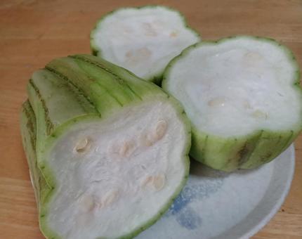 サラダヘチマ サラダヘチマ,ヘチマ,野菜の写真素材