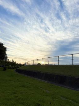 夕空 夕空 空,夕空,夕焼けの写真素材