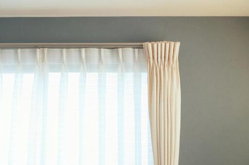 部屋の窓 部屋,窓,カーテンの写真素材