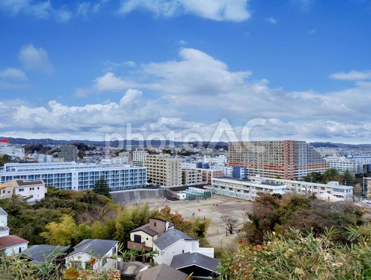 横須賀追浜・浦郷・夏島・金沢区六浦の街並 横須賀市,追浜,浦郷町の写真素材