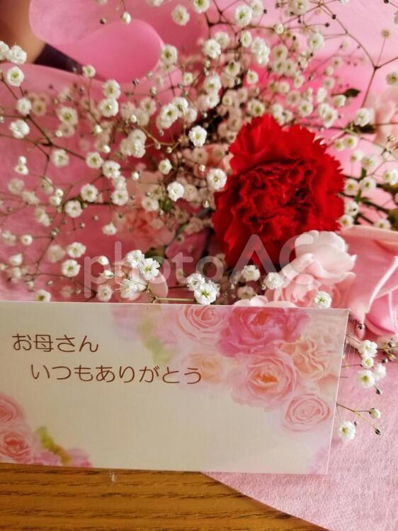 母の日の花束 花,愛,バラの写真素材