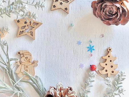 クリスマス　冬イメージ背景　北欧風 クリスマス,12月,スノーマンの写真素材