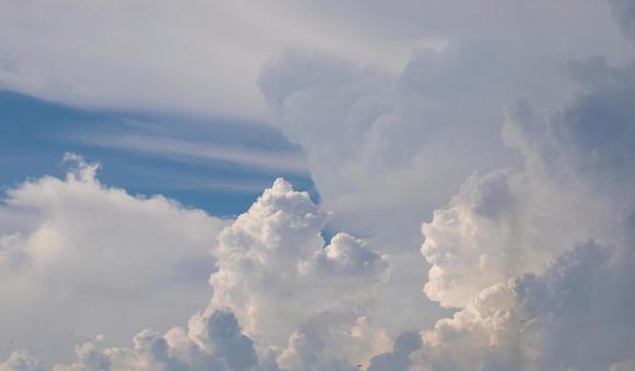 Photo, cielo de verano, cumulonimbo, vacía, 