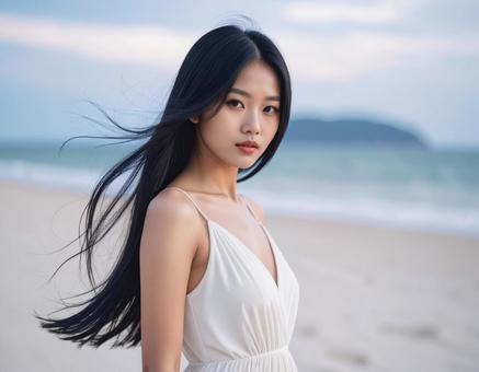 晩夏・夏の終わり、海辺の彼女 晩夏・夏の終わり、海辺の彼女の写真