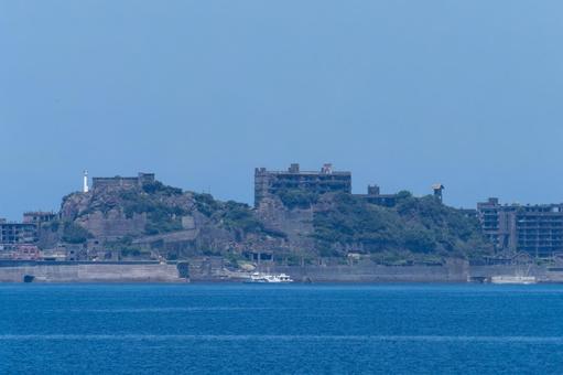 軍艦島 軍艦島 軍艦島,長崎,海の写真素材