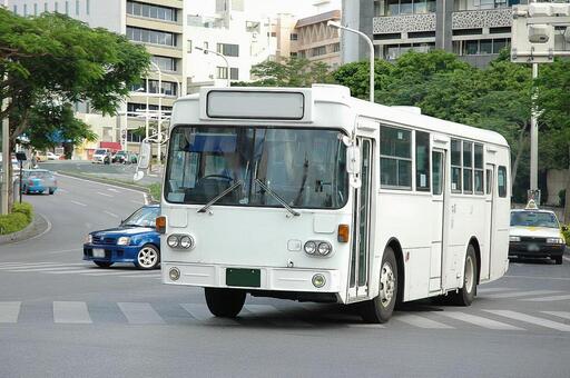 いすゞ　BU04　レトロバス　白 夜行バス,高速バス,旅行の写真素材