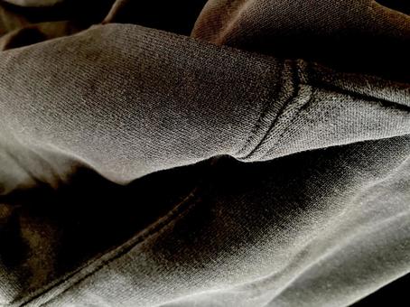 黒い布の背景テクスチャ素材の写真