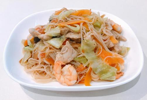 焼きビーフン 焼きビーフン 焼きビーフン,海鮮ビーフン,ビーフンの写真素材