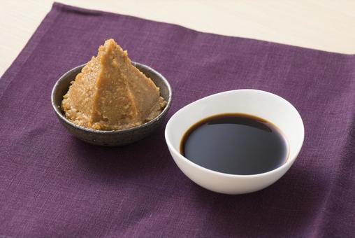 Miso and soy sauce Miso and soy sauce