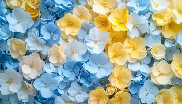 花を寄せ集めた鮮やかな背景写真素材 花を寄せ集めた鮮やかな背景写真素材の写真