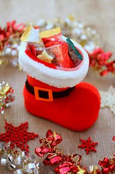 クリスマスブーツ クリスマスブーツ,ブーツ,長靴の写真素材