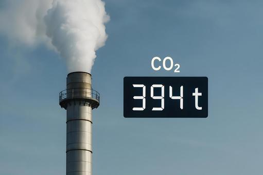 CO2排出394トン CO2排出394トンの写真