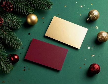クリスマスカードのモックアップ クリスマスカードのモックアップの写真
