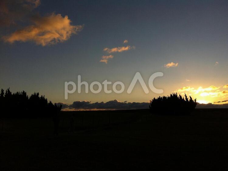 夕焼け 夕焼け,夕日,黄昏の写真素材