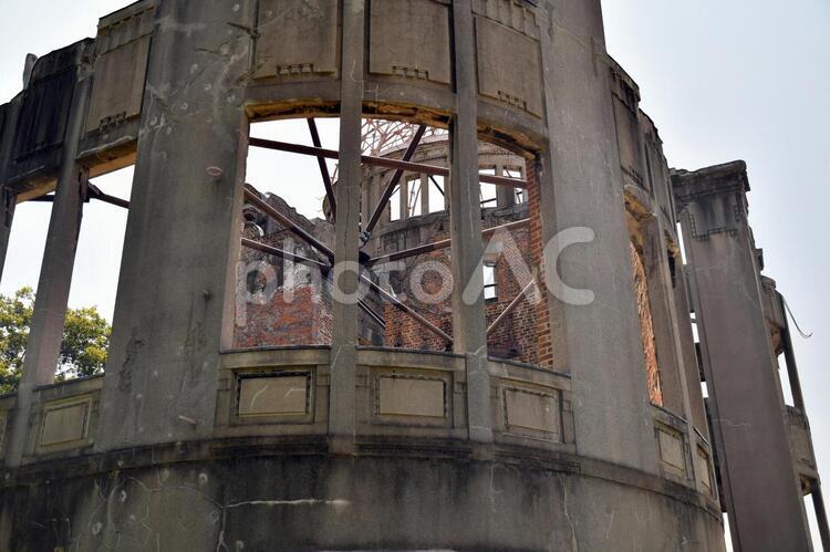 原爆ドーム　　アップ 原爆ドーム,世界文化遺産,広島産業奨励館の写真素材