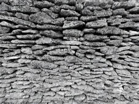 石垣 モノクロ 石垣 モノクロの写真
