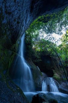 大分県　龍昇の滝 大分県,大分,大分観光の写真素材
