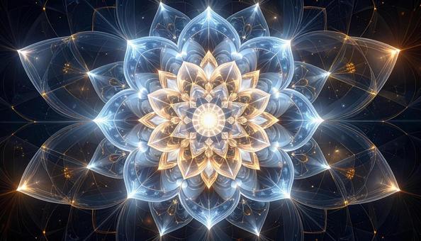氷の花曼荼羅フラクタルアート 氷の花曼荼羅フラクタルアートの写真