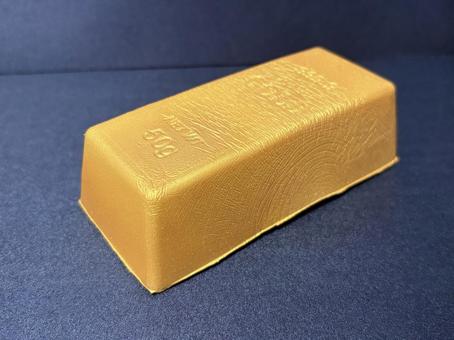 金の延べ棒型クッション 金の延べ棒,金,富豪の写真素材