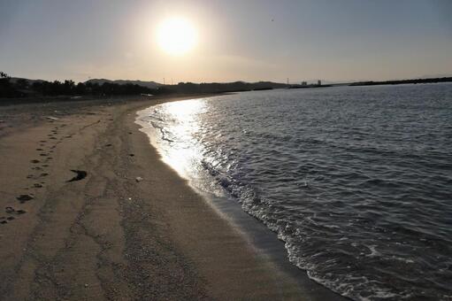 夕暮れの海 夕暮れの海の写真