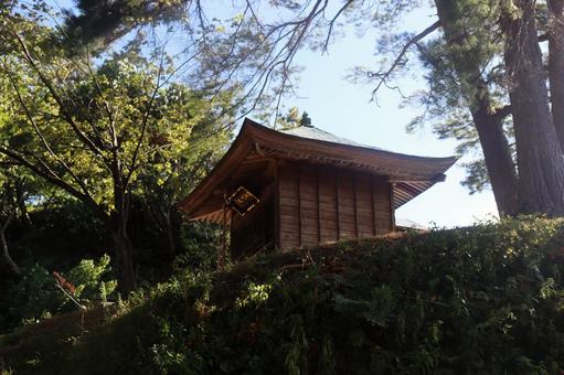 春日山城址にある毘沙門堂、謙信ゆかりの地 春日山城址にある毘沙門堂、謙信ゆかりの地 毘沙門堂,春日山城址,上杉謙信の写真素材