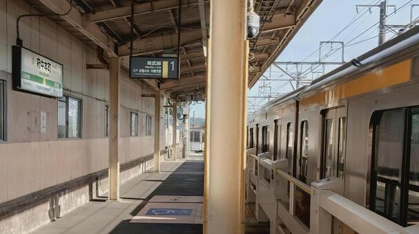 JR南武線　府中本町駅　東京都府中市 府中本町駅,jr,南武線の写真素材