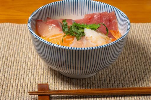 海鮮丼 海鮮丼 海鮮丼,マグロ,刺身の写真素材