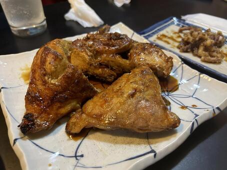 旭川名物しんこ焼き おいしい,鶏肉,しんこ焼きの写真素材