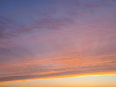 グラデーション空 グラデーション空 夕方,夕日,空の写真素材