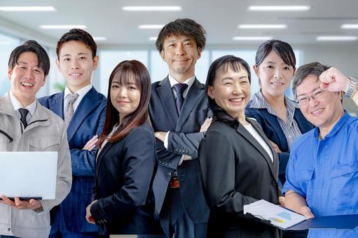 様々な職種のビジネスチーム ビジネス,リーダー,チームの写真素材