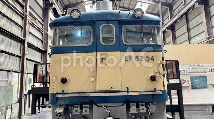 鉄道の顔 碓氷峠鉄道文化むら,鉄道,蒸気機関車の写真素材