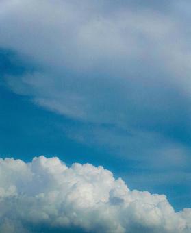 青空と雲 青空と雲の写真