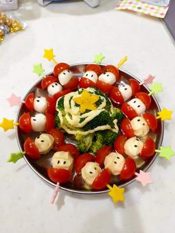 オードブル（サンタ） オードブル,クリスマス,サンタの写真素材