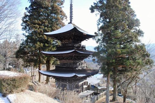 Photo, shinshu, aoki-mura, dafa মন্দির, 