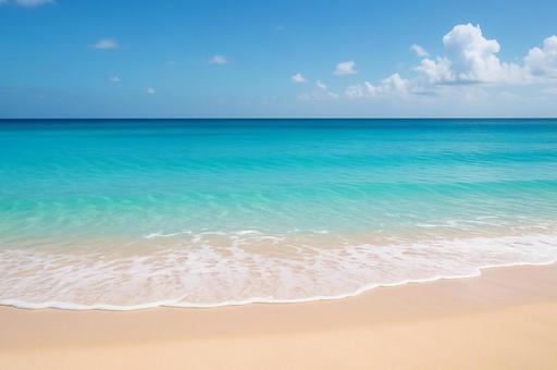 青い空と青い海 美しい夏のビーチ 青い空と青い海 美しい夏のビーチの写真
