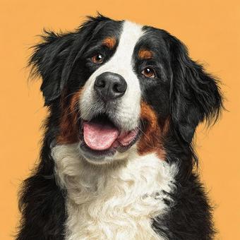 親しみやすい表情の大型犬 親しみやすい表情の大型犬の写真