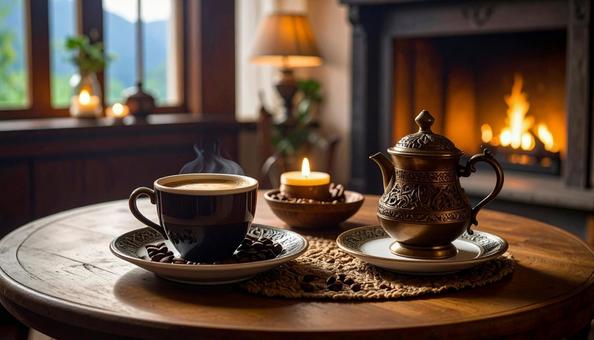 コーヒーのある風景 コーヒーのある風景の写真