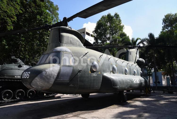 ベトナム戦争時のヘリコプター ベトナム,ホーチミン,ベトナム戦争の写真素材