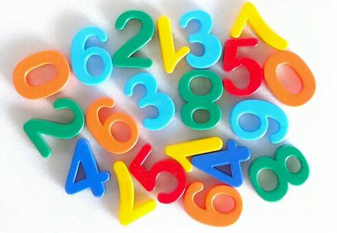 数字（小物） 数字,算数,数学の写真素材