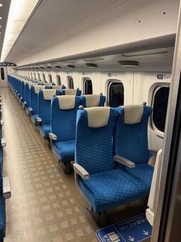 新幹線　座席 新幹線,のぞみ,鉄道の写真素材