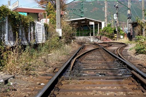 線路 線路,風景,電車の写真素材